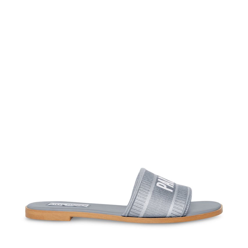 Sandalias de Diapositivas Steve Madden Knox Mujer Gris | ES GS1863
